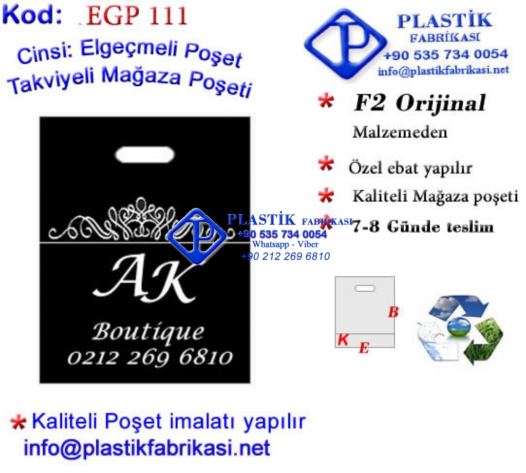 Özel Baskılı Mağaza Poşeti 111 Plastik Poşet Asetat PP Pvc Pet Şeffaf Sızdırmaz Kap